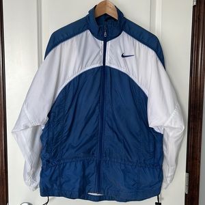Rare Vintage NIKE Swoosh Full Zip Windbreaker Jacket 90s